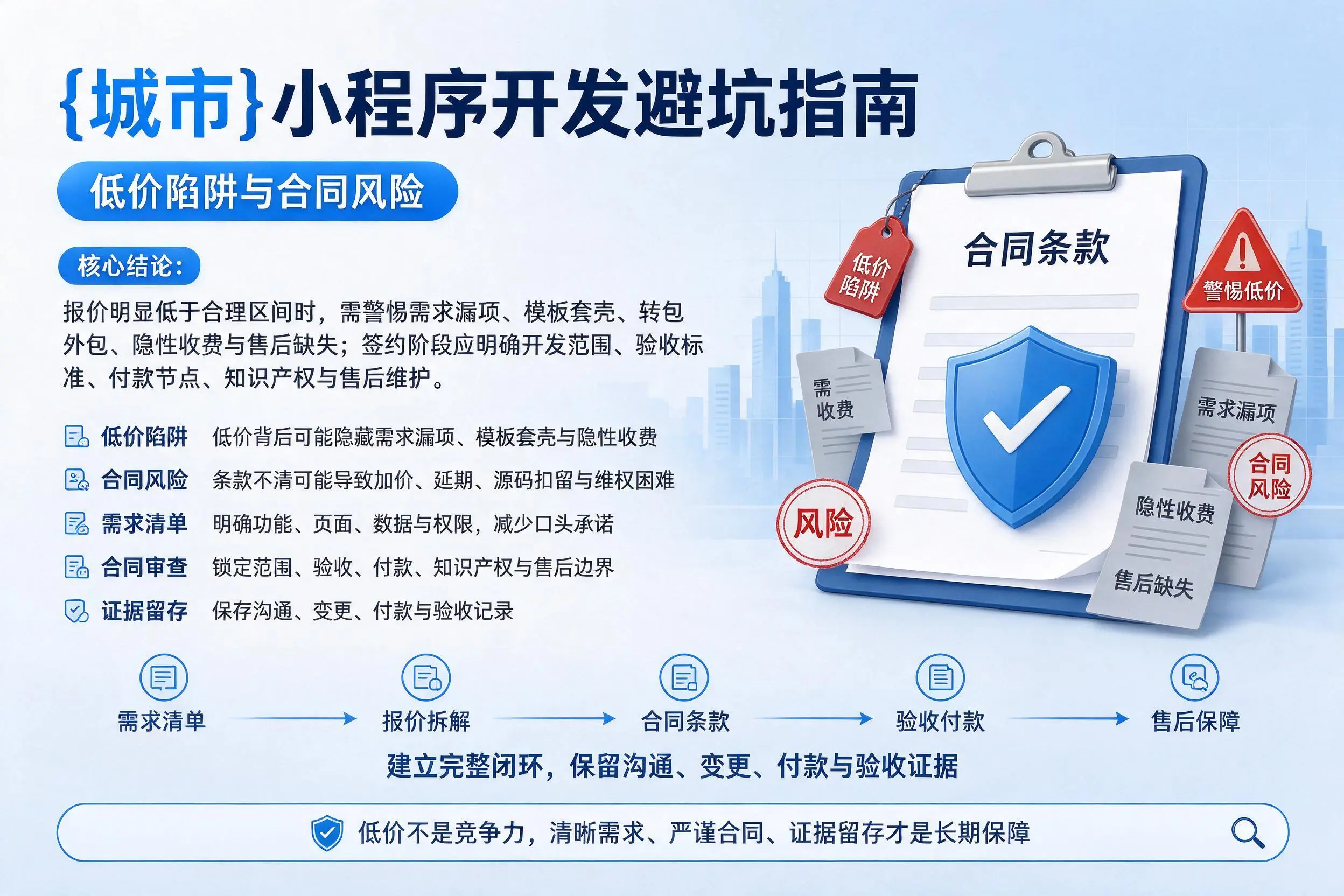 台州小程序开发避坑指南：低价陷阱与合同风险