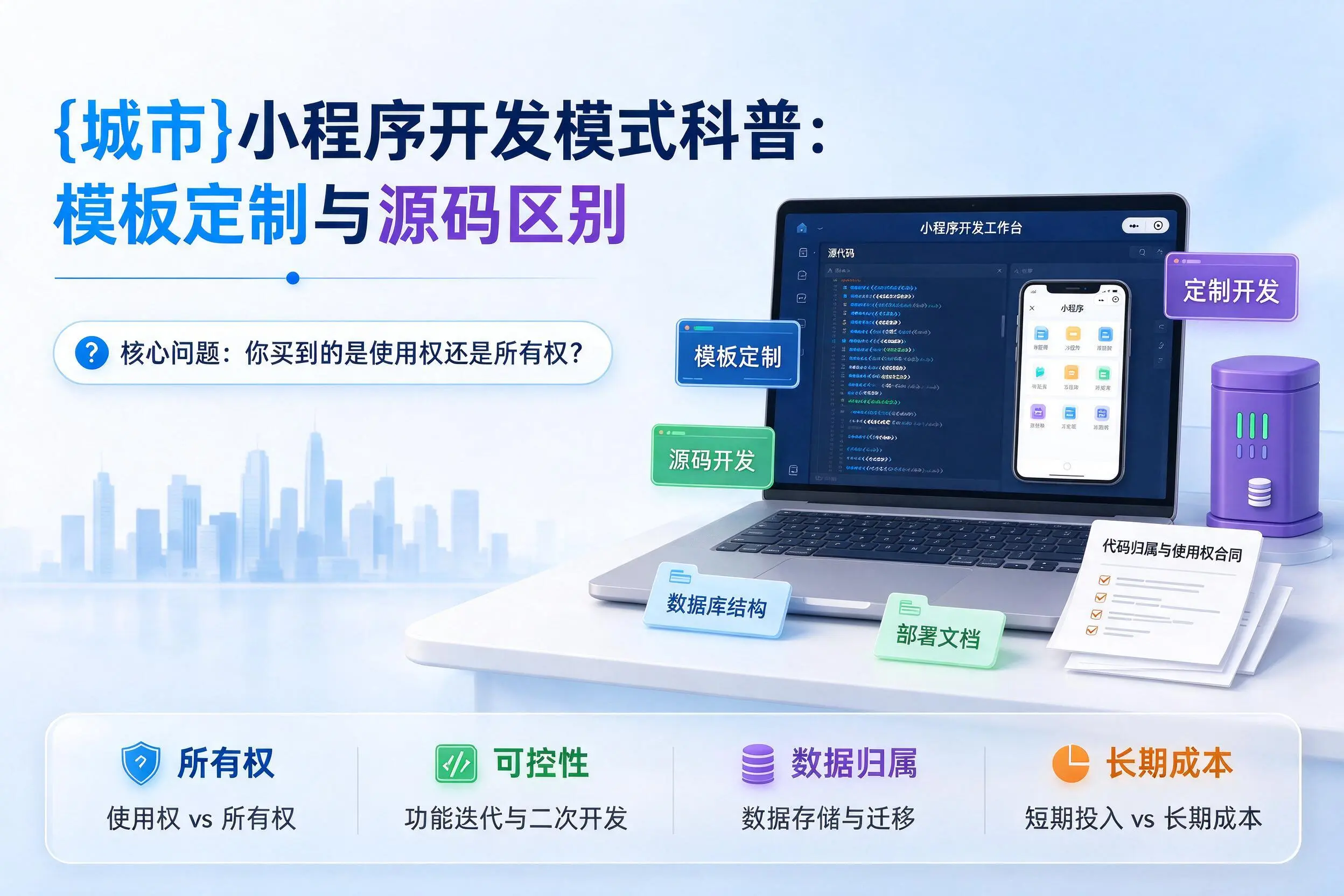 台州小程序开发模式科普：模板定制与源码区别
