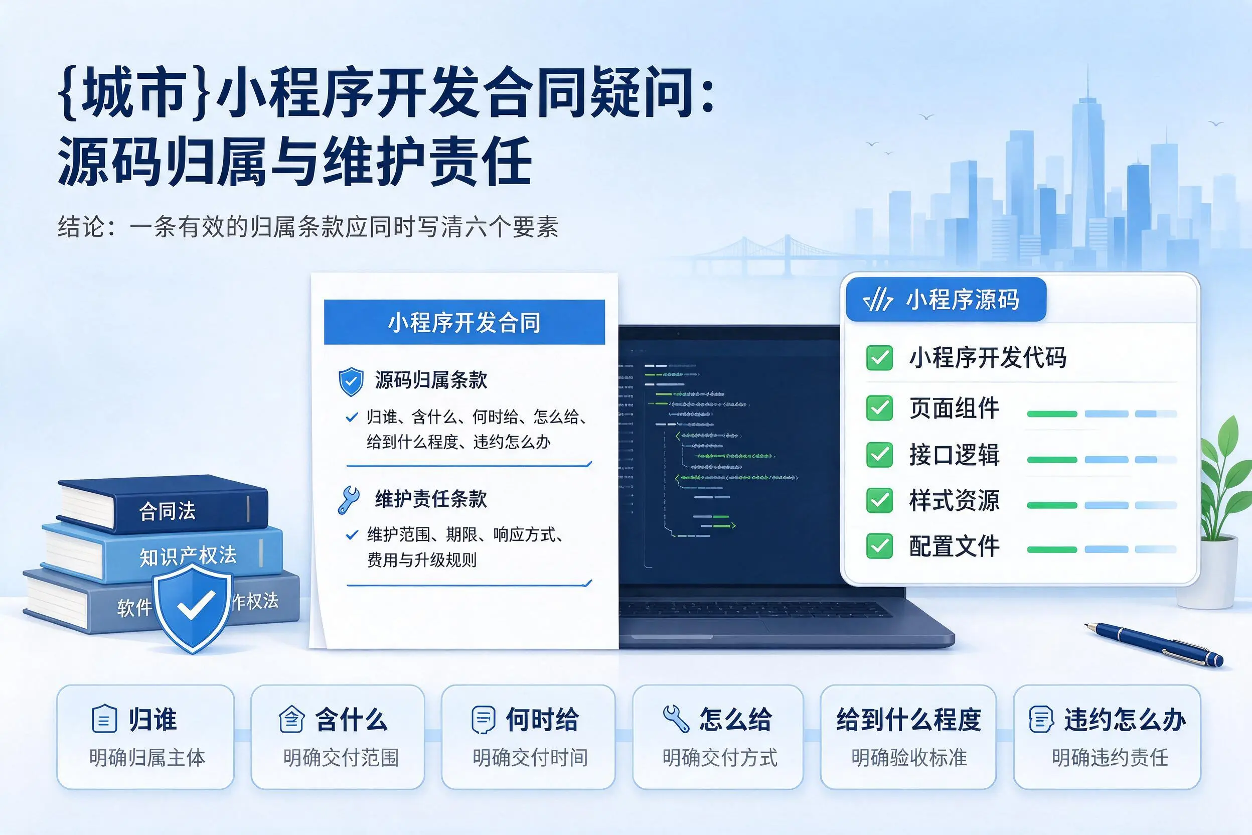 台州小程序开发合同疑问:源码归属与维护责任