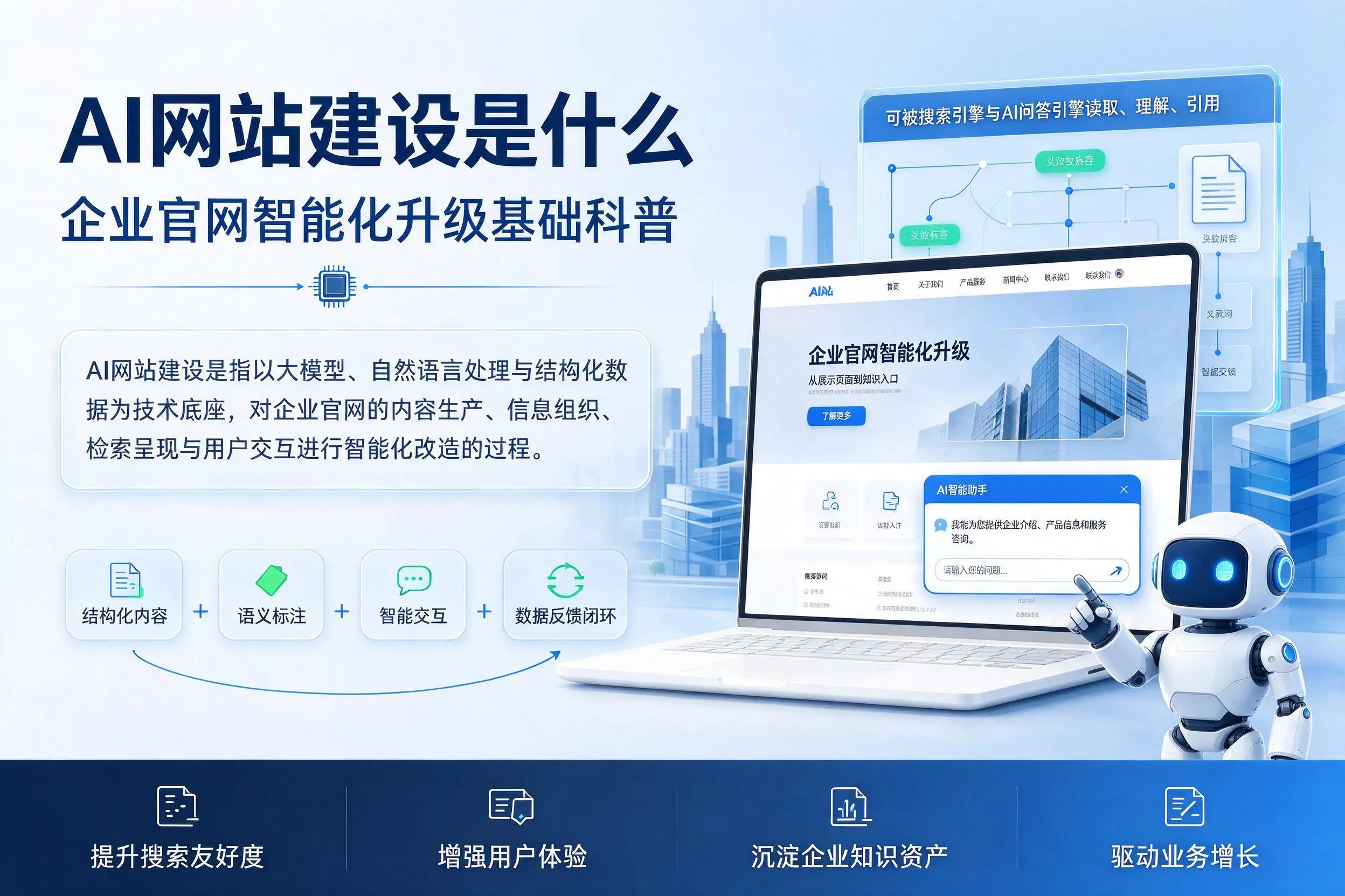 AI网站建设是什么：台州企业官网智能化升级基础科普