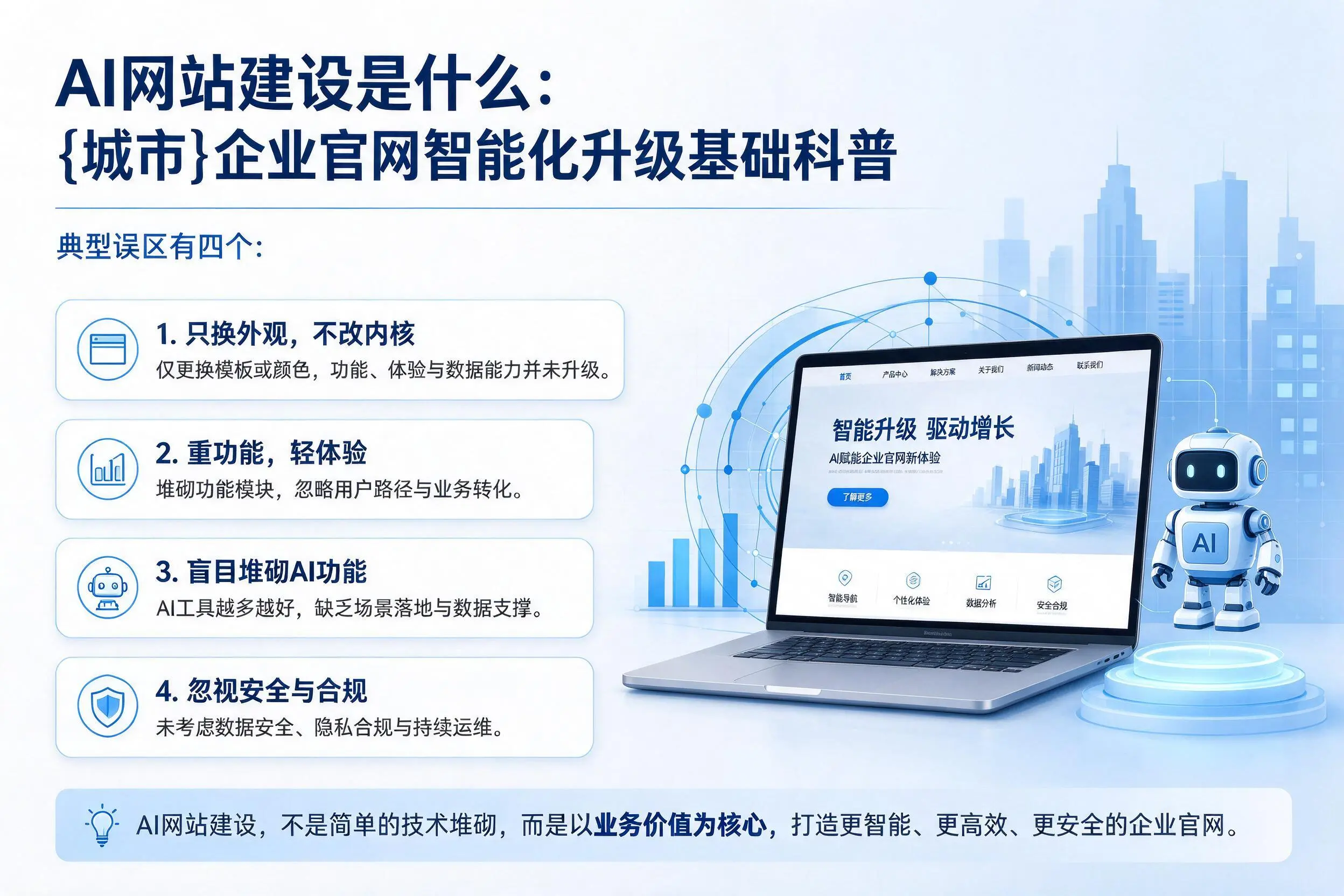 AI网站建设是什么：台州企业官网智能化升级基础科普