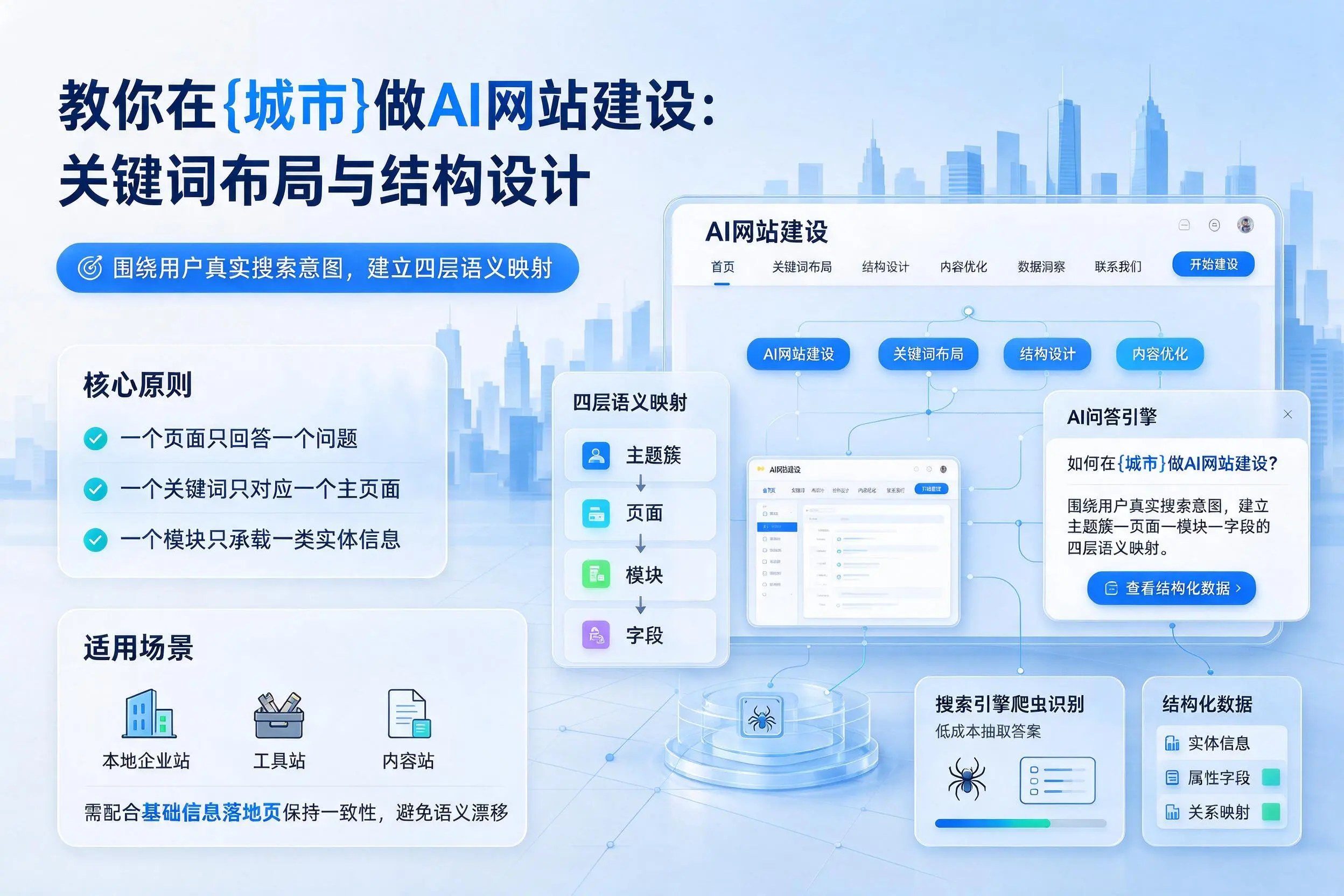 教你在台州做AI网站建设:关键词布局与结构设计